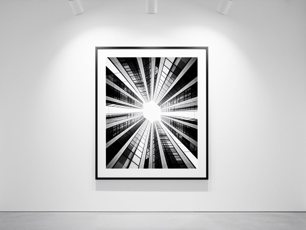 Fotografia artystyczna oprawiona w wąską aluminiową ramę minimalistyczną